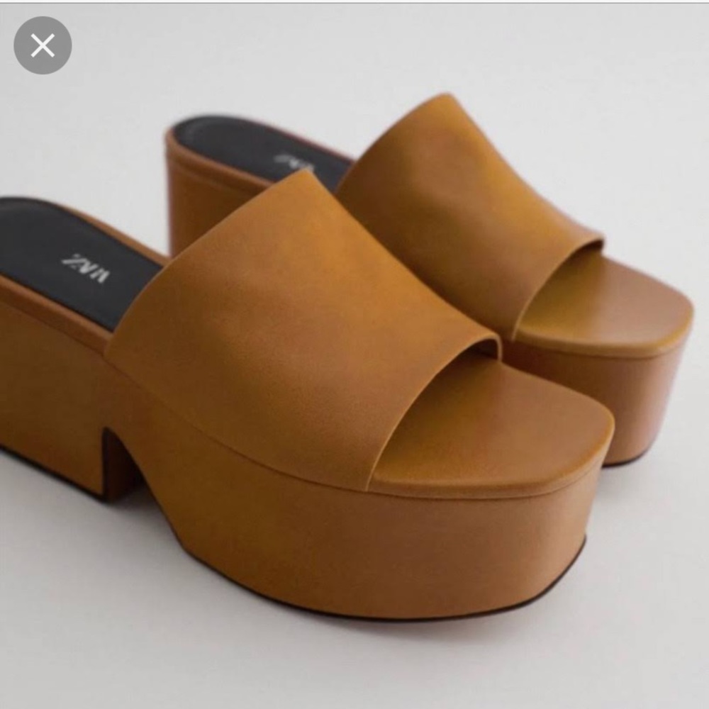 NWT Zara Platform Wedges